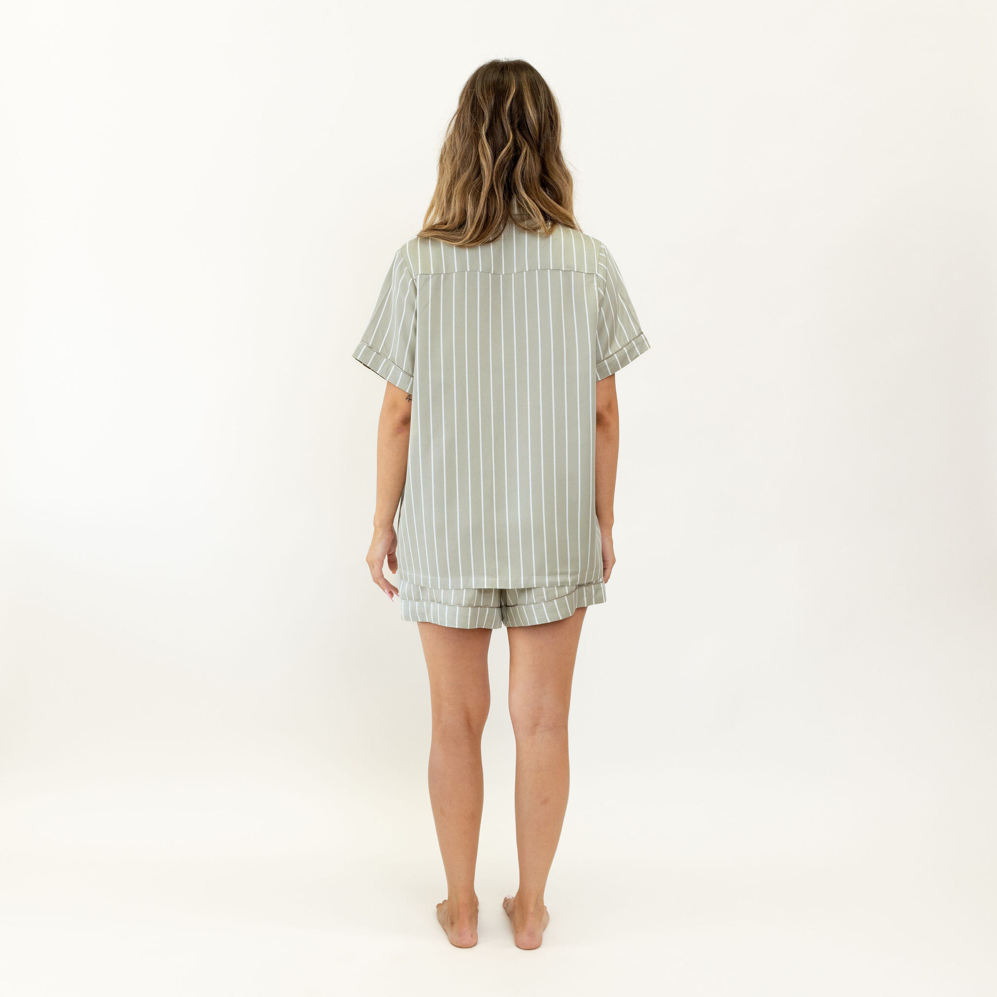 Olive Stripe Ivy Bamboo Shirt