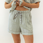 Olive Stripe Ivy Bamboo Short