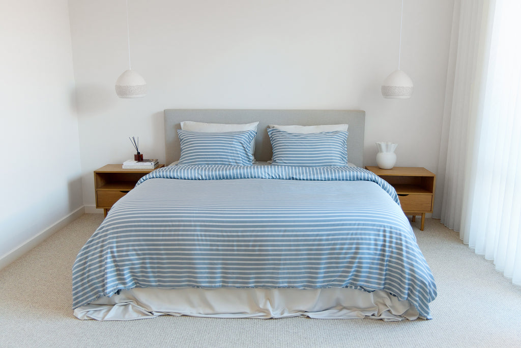 Bay Stripe Bamboo Quilt Cover