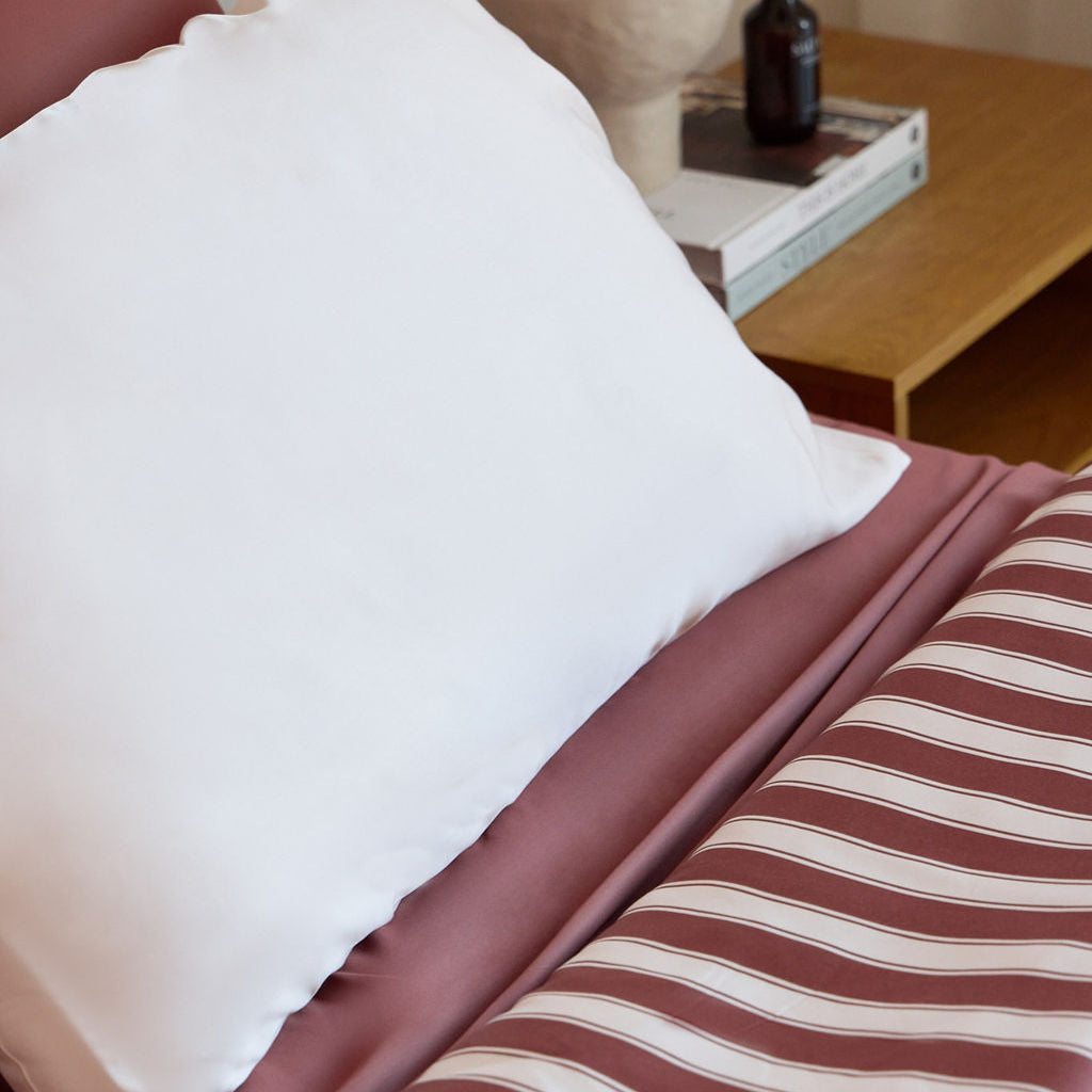 Cinnamon Stripe Bamboo Quilt Cover