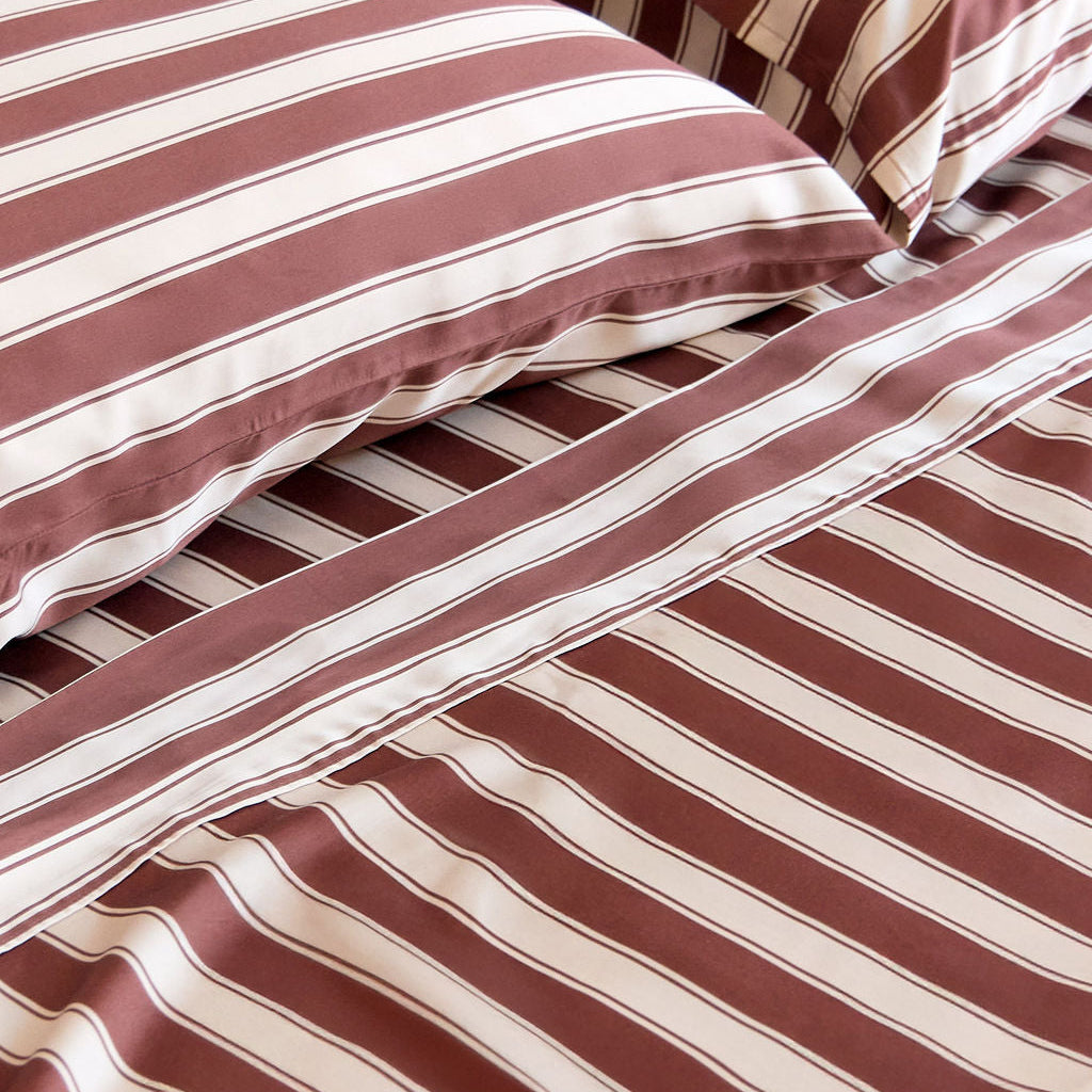 Cinnamon Stripe Bamboo Pillowslip