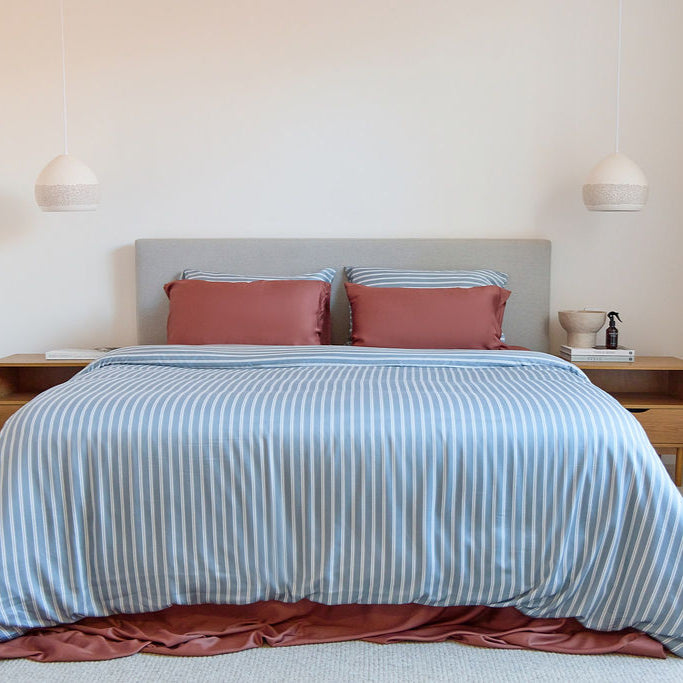 Bay Stripe Bamboo Quilt Cover