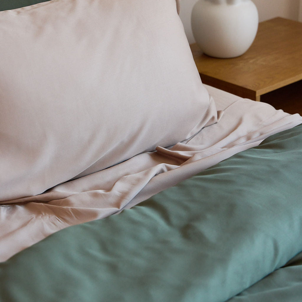 Thyme Bamboo Quilt Cover – Mulberry Threads - Main Image