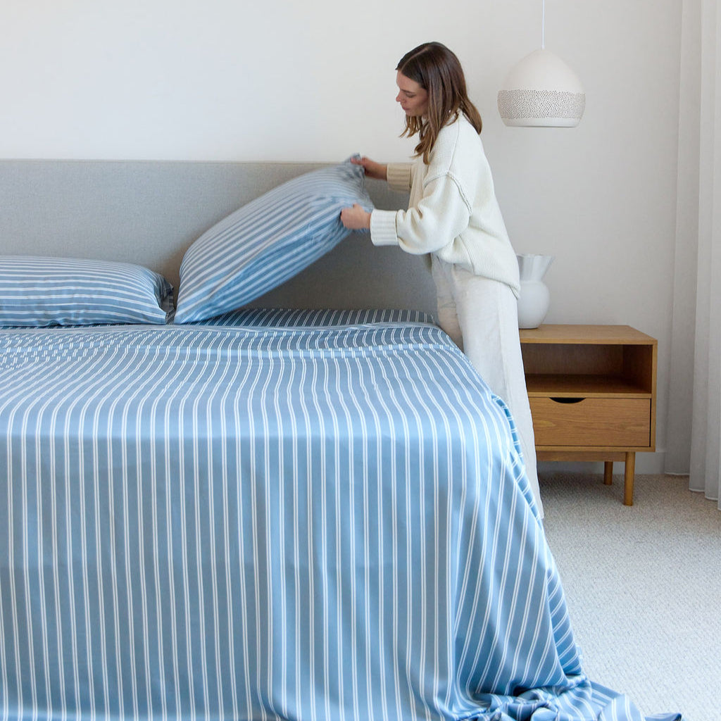 Bay Stripe Bamboo Sheet Set