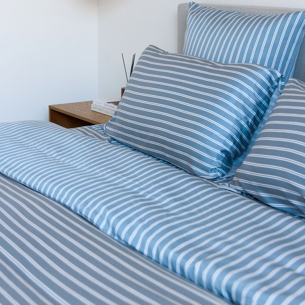 Bay Stripe Bamboo Quilt Cover