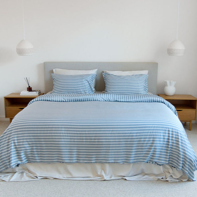 Bay Stripe Bamboo Quilt Cover