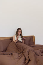 Chocolate Bamboo Quilt Cover