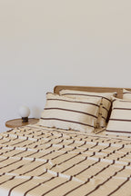 Chocolate Stripe Bamboo Sheet Set