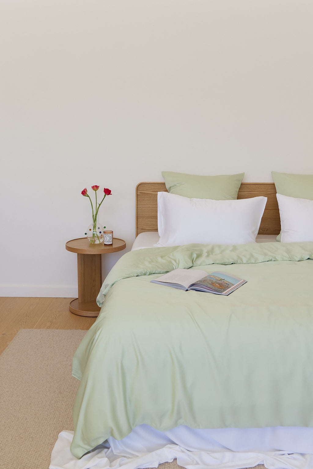 Mint Bamboo Quilt Cover