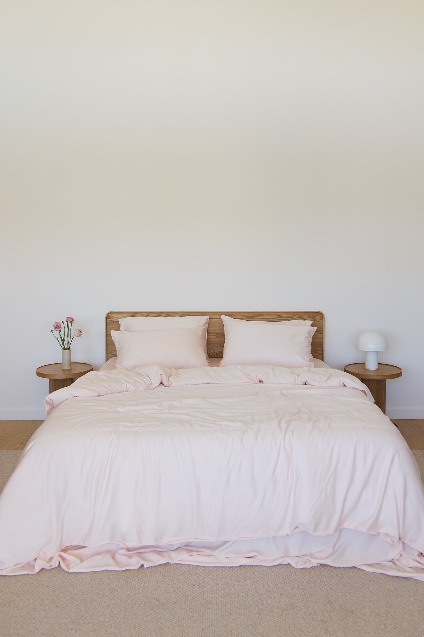 Blush Bamboo Quilt Cover