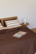 Chocolate Bamboo Quilt Cover