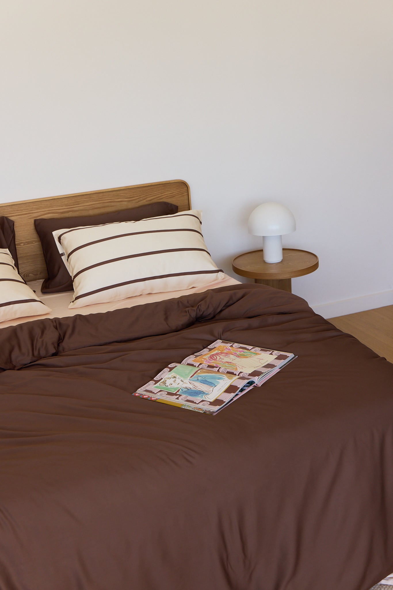 Chocolate Bamboo Quilt Cover