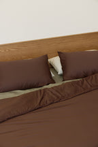 Chocolate Bamboo Quilt Cover