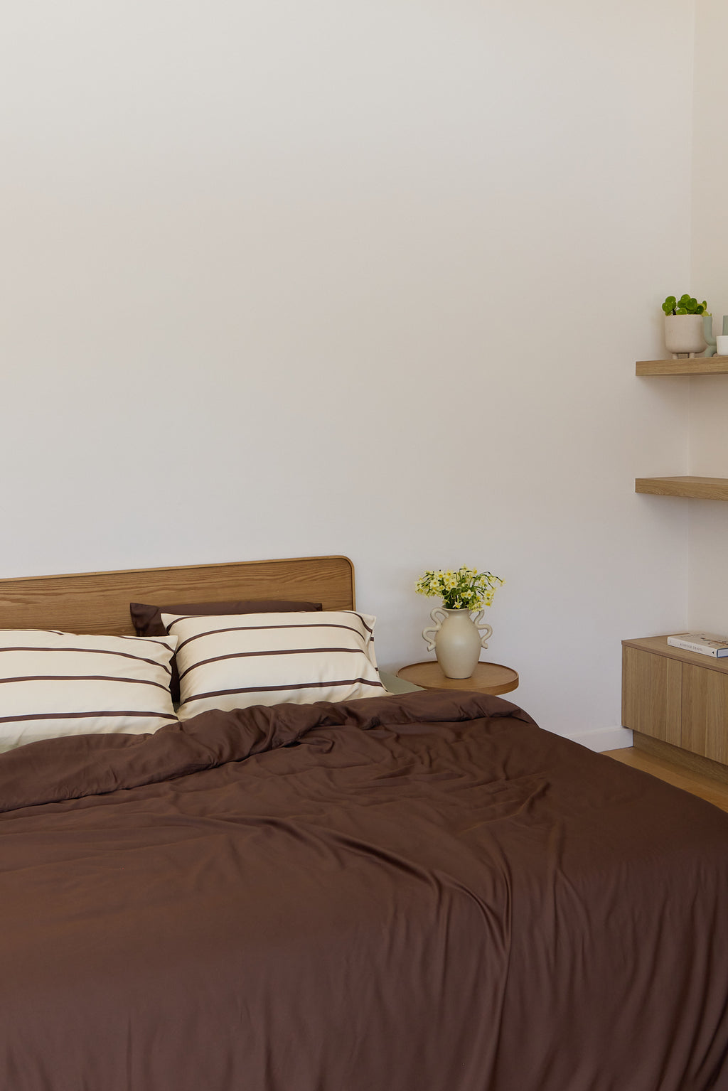 Chocolate Bamboo Quilt Cover