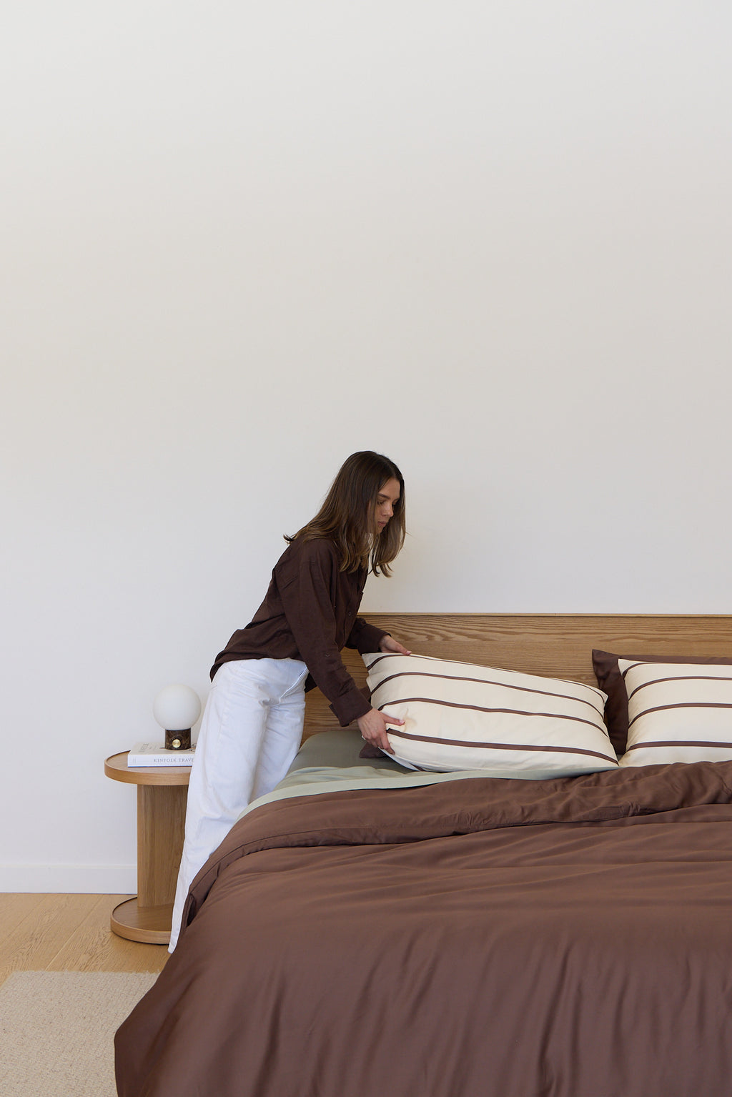 Chocolate Bamboo Quilt Cover