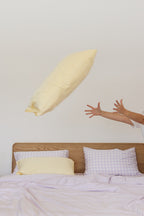 Lilac Gingham Bamboo Fitted Sheet Set