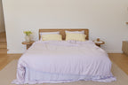 Lilac Gingham Bamboo Sheet Set