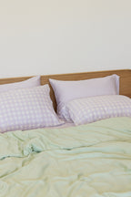 Mint Bamboo Quilt Cover