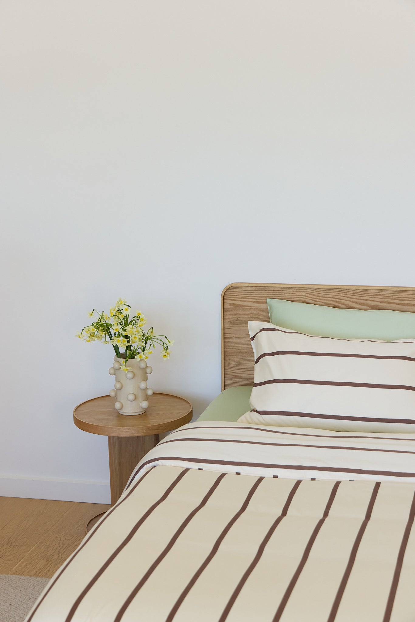 Chocolate Stripe Bamboo Quilt Cover