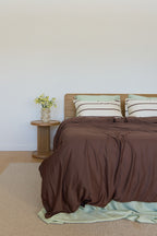 Chocolate Bamboo Quilt Cover