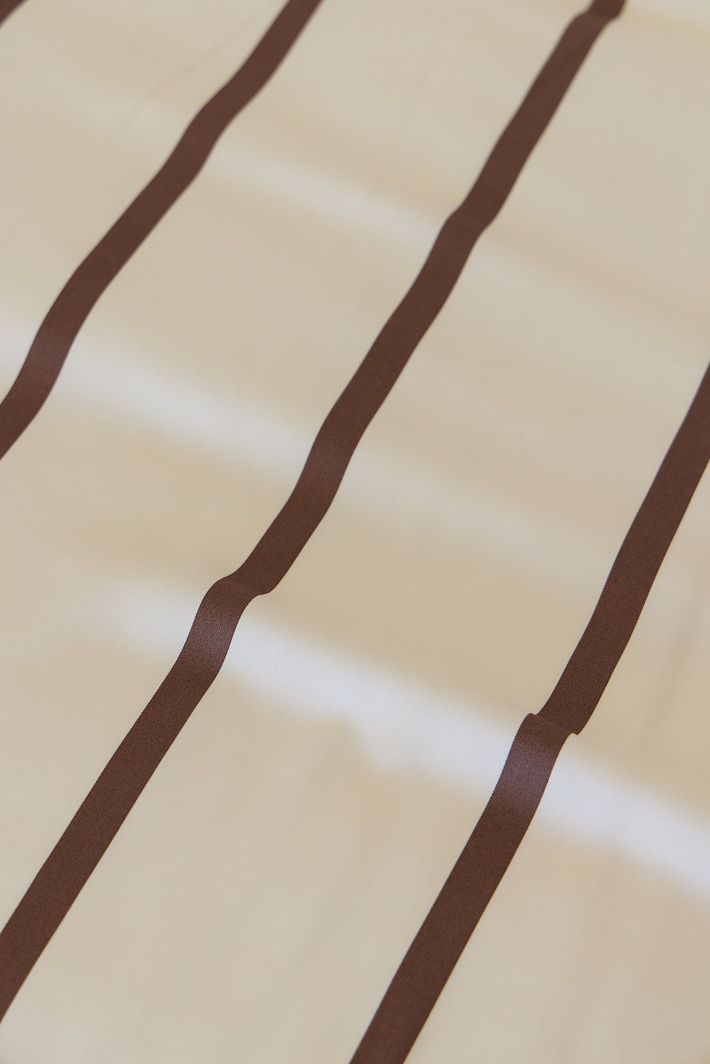 Chocolate Stripe Bamboo Fitted Sheet