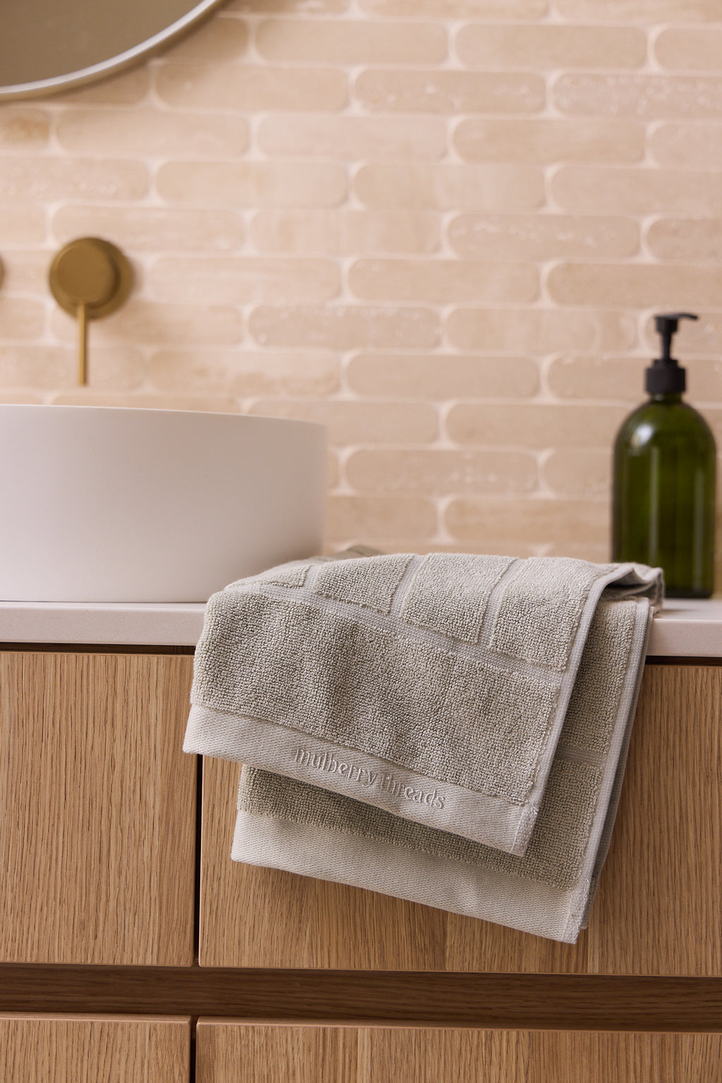 Roma Hand Towel Seafoam