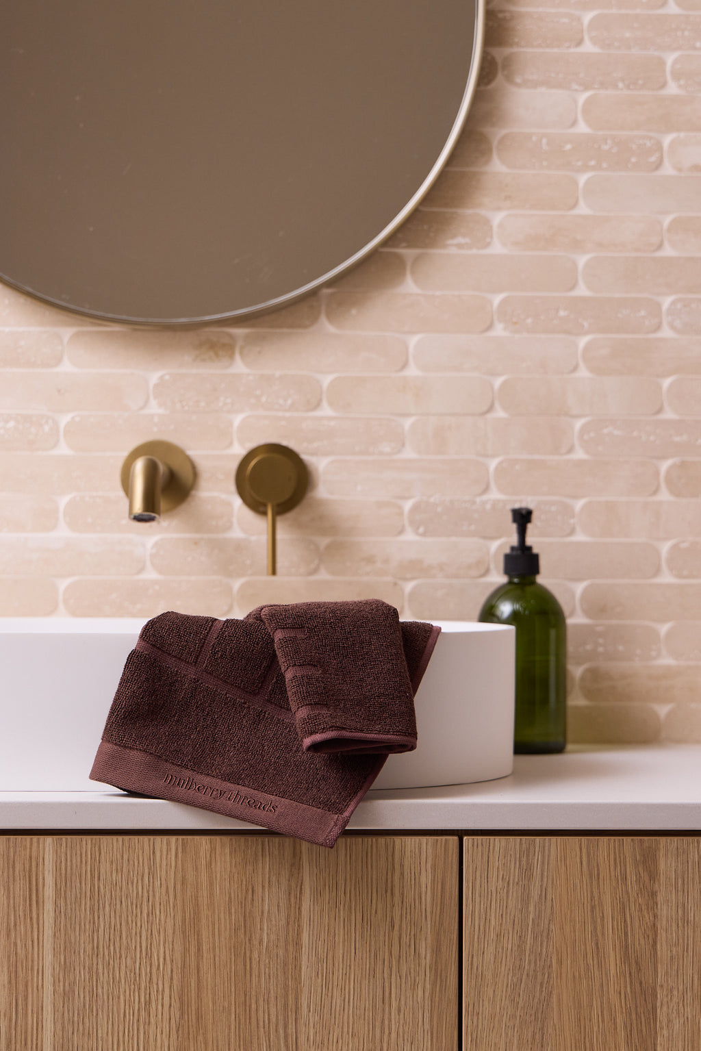 Roma Hand Towel Cocoa