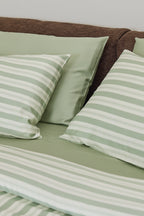 Pistachio Stripe Bamboo Pillowslip
