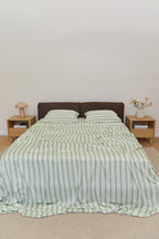 Pistachio Stripe Bamboo Sheet Set