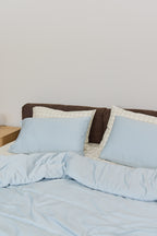 Latte Grid Bamboo Fitted Sheet