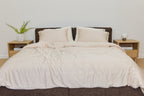 Latte Grid Bamboo Fitted Sheet