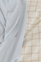 Latte Grid Bamboo Sheet Set