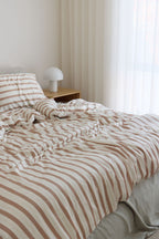 Haven Stripe Bamboo Quilt Cover