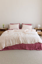 Cherry Gingham Bamboo Sheet Set