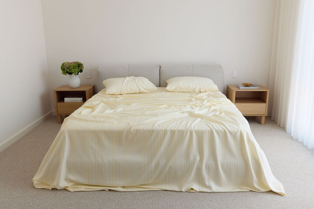 Butter Stripe Bamboo Sheet Set