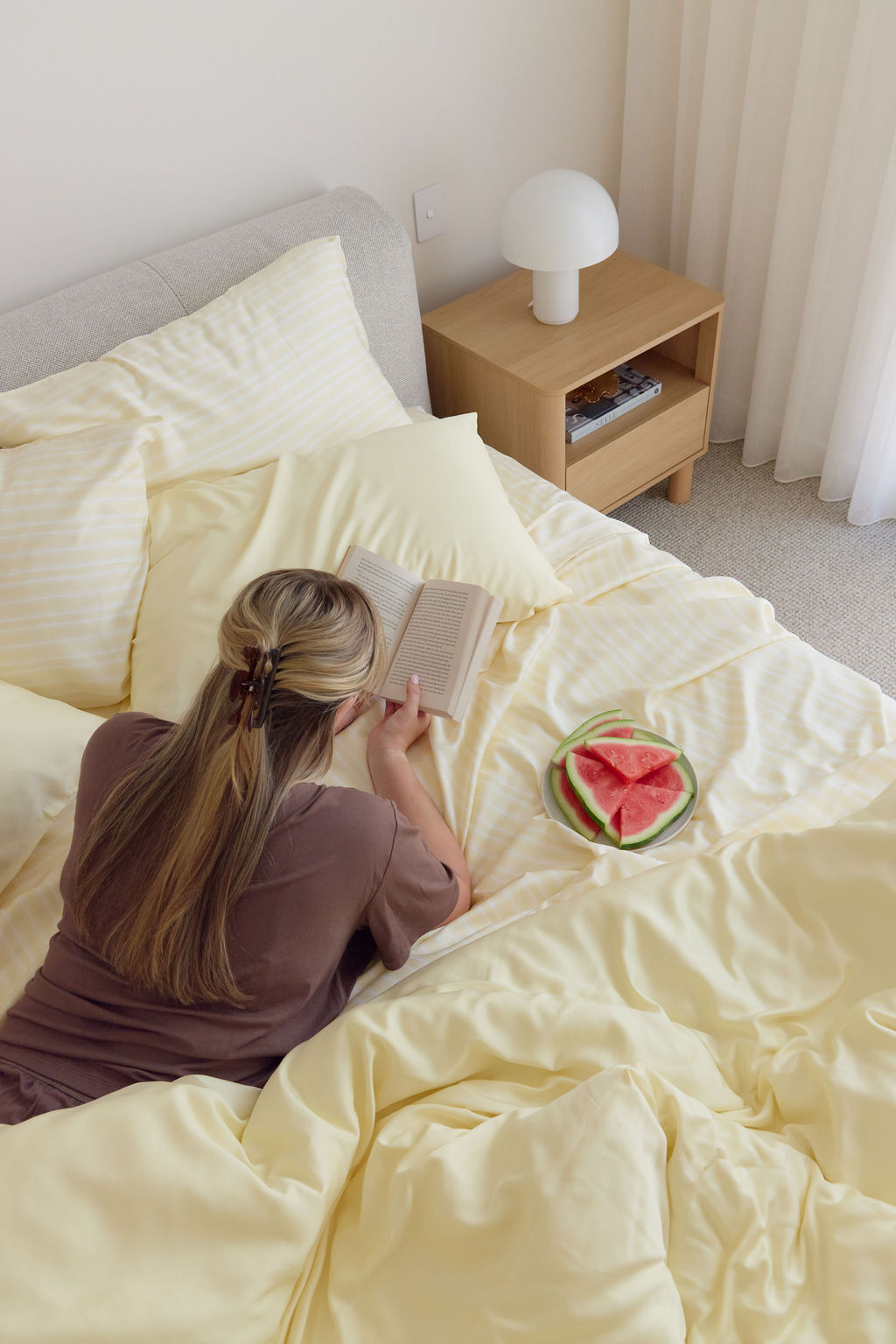 Butter Stripe Bamboo Sheet Set