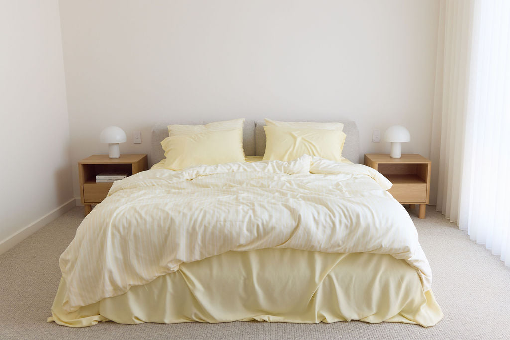 Butter Stripe Bamboo Sheet Set