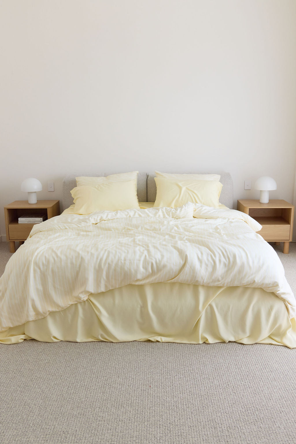 Butter Stripe Bamboo Quilt Cover