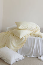 Butter Stripe Bamboo Quilt Cover
