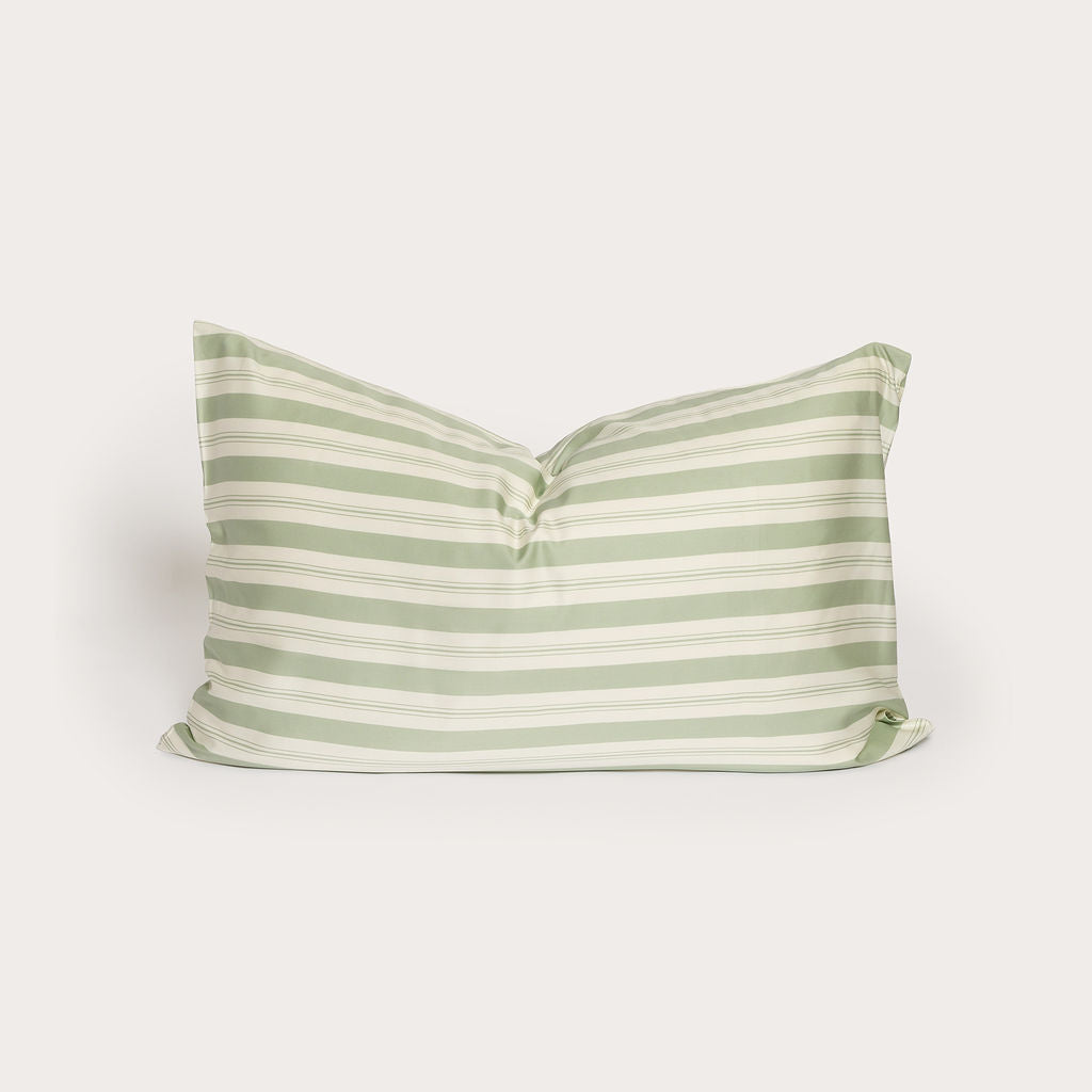 Pistachio Stripe Bamboo Pillowslip