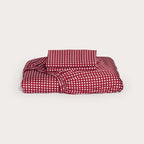 Cherry Gingham Bamboo Fitted Sheet