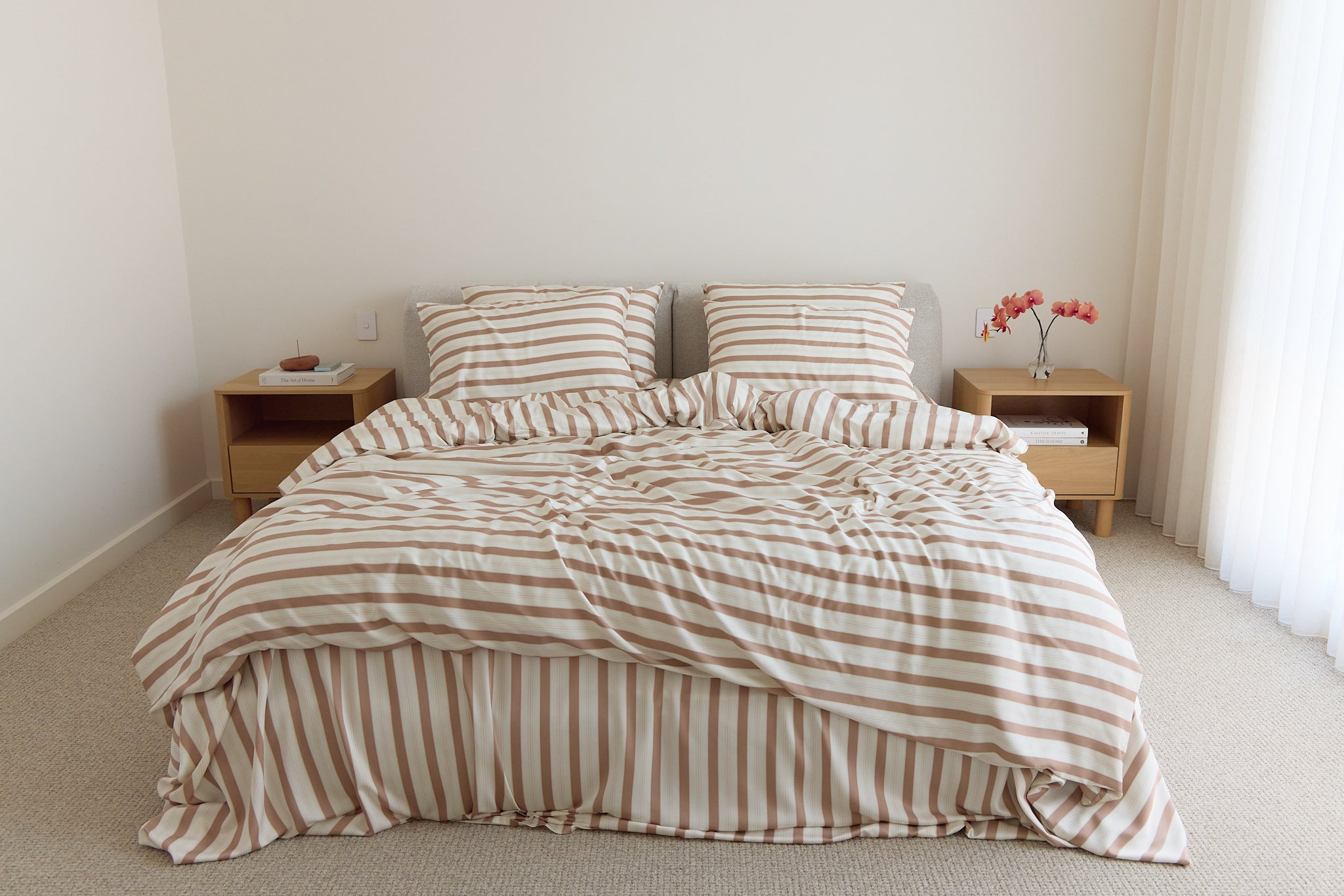 Haven Stripe Bamboo Quilt Cover