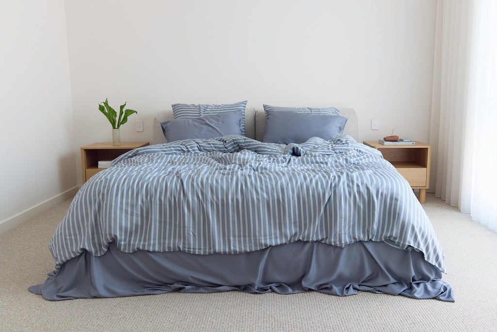Bay Stripe Bamboo Quilt Cover