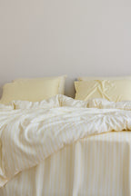 Butter Stripe Bamboo Quilt Cover