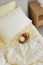 Butter Stripe Bamboo Quilt Cover