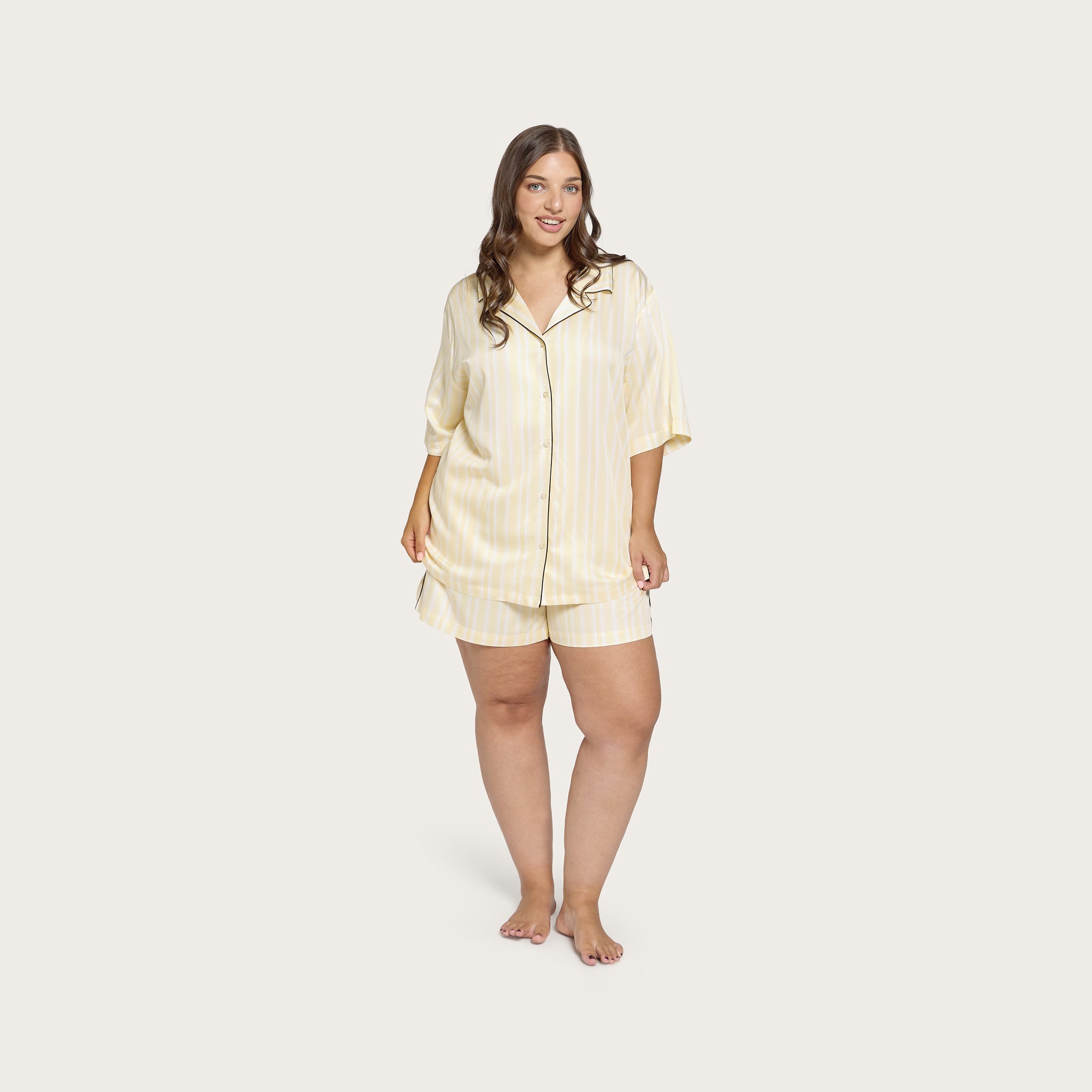 Butter Stripe Lottie Bamboo Shirt