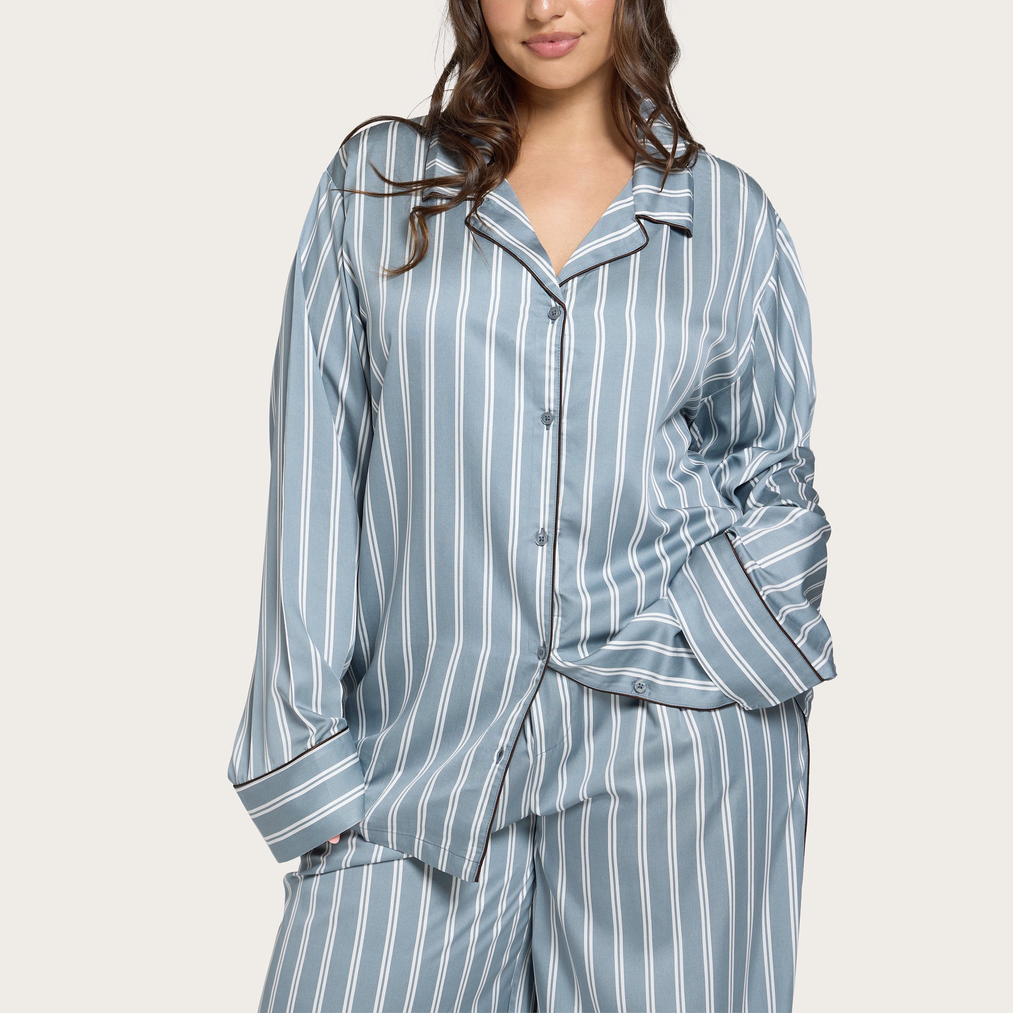 Bay Stripe Lottie Bamboo Long Sleeve Shirt