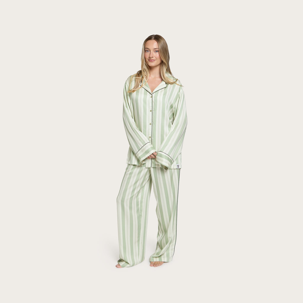 Pistachio Stripe Lottie Bamboo Pant