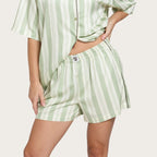Pistachio Stripe Lottie Bamboo Short
