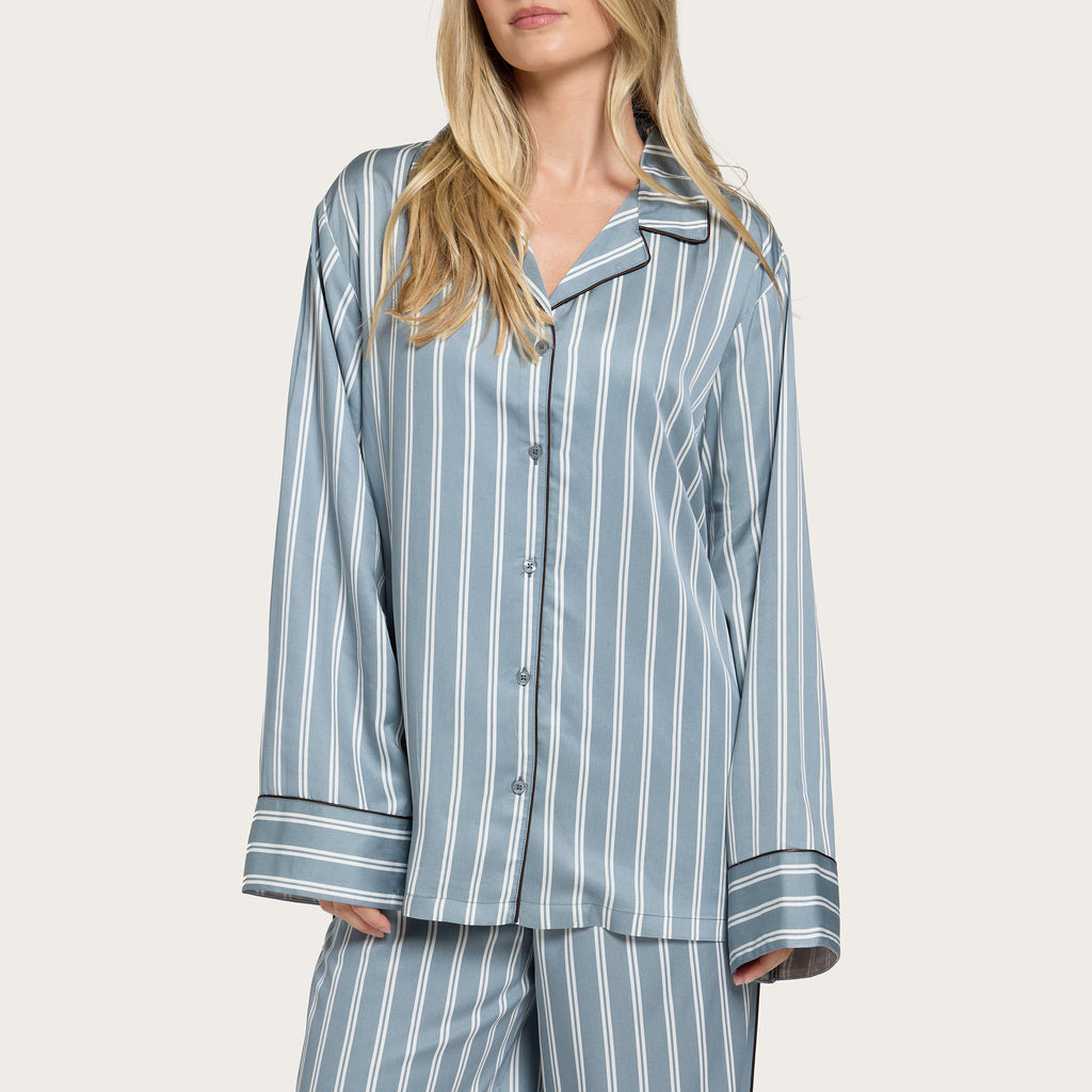Bay Stripe Lottie Bamboo Long Sleeve Shirt